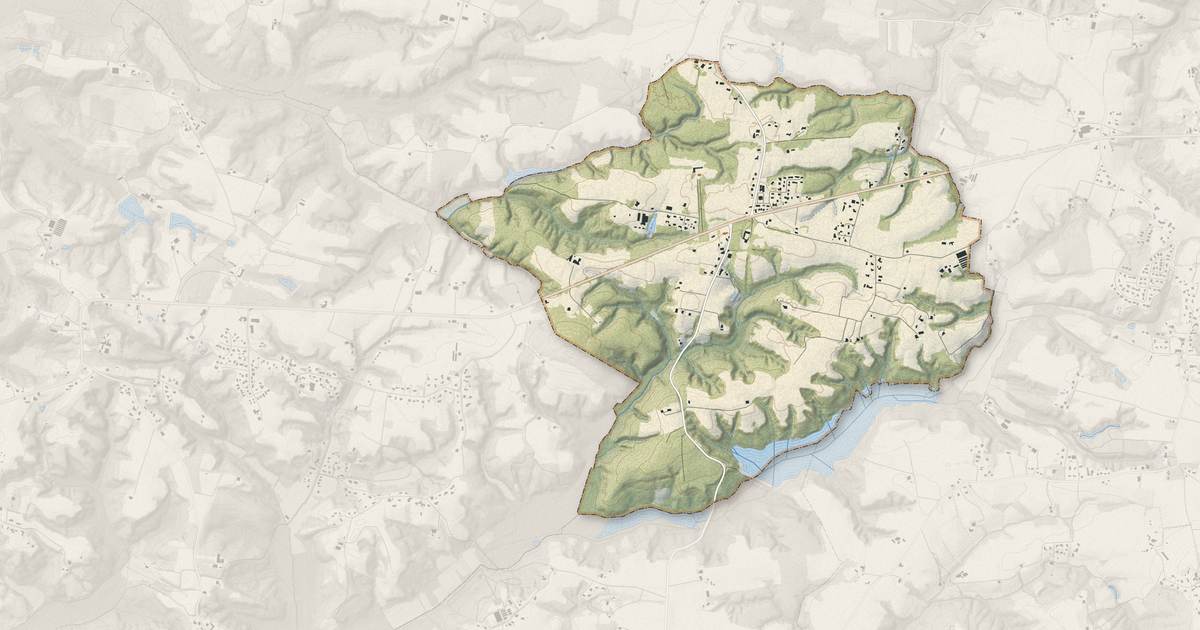 Portrait cartographique de Biarrotte : relief, eau, forêts, bâti et voies, calculés à partir des données de l'IGN