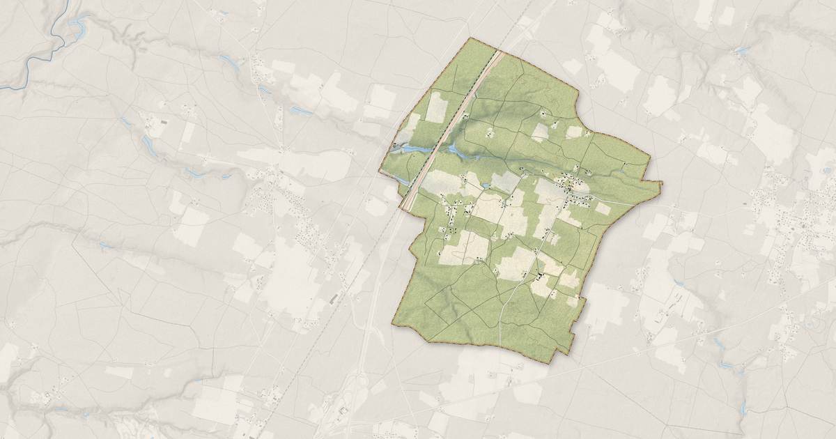 Portrait cartographique de Bostens : relief, eau, forêts, bâti et voies, calculés à partir des données de l'IGN
