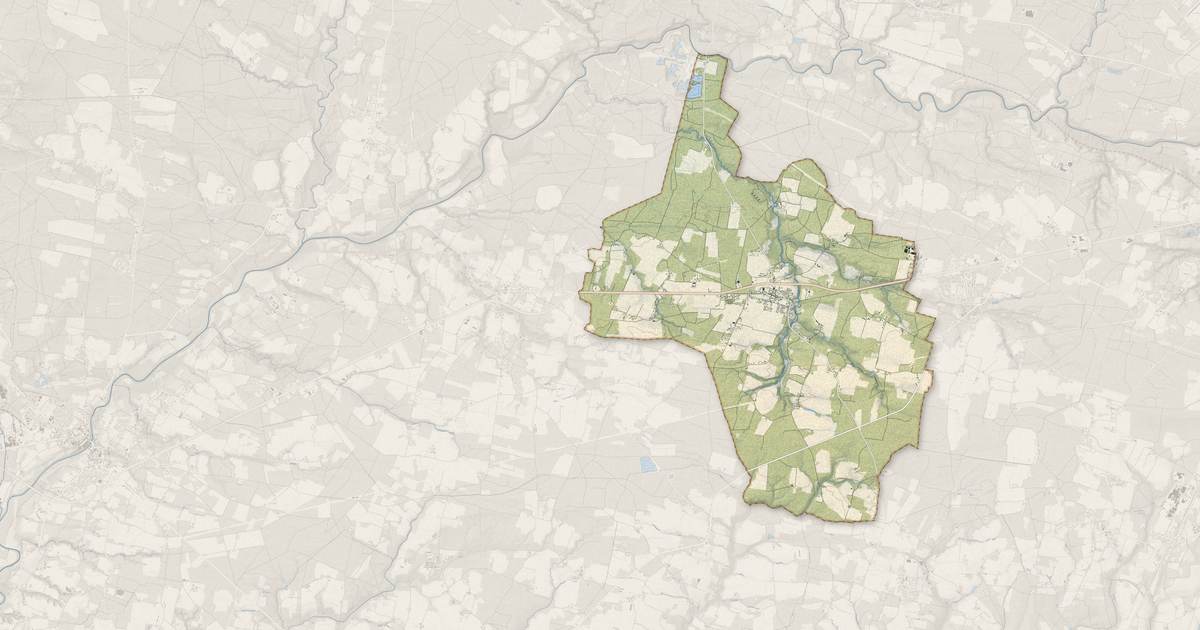 Portrait cartographique de Campagne : relief, eau, forêts, bâti et voies, calculés à partir des données de l'IGN