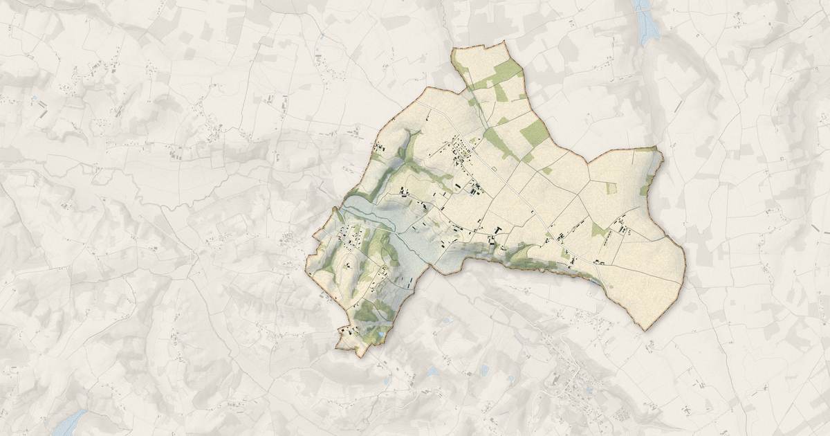 Portrait cartographique de Classun : relief, eau, forêts, bâti et voies, calculés à partir des données de l'IGN