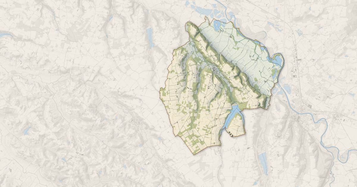 Portrait cartographique de Duhort-Bachen : relief, eau, forêts, bâti et voies, calculés à partir des données de l'IGN