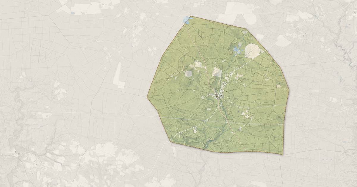 Portrait cartographique de Garein : relief, eau, forêts, bâti et voies, calculés à partir des données de l'IGN