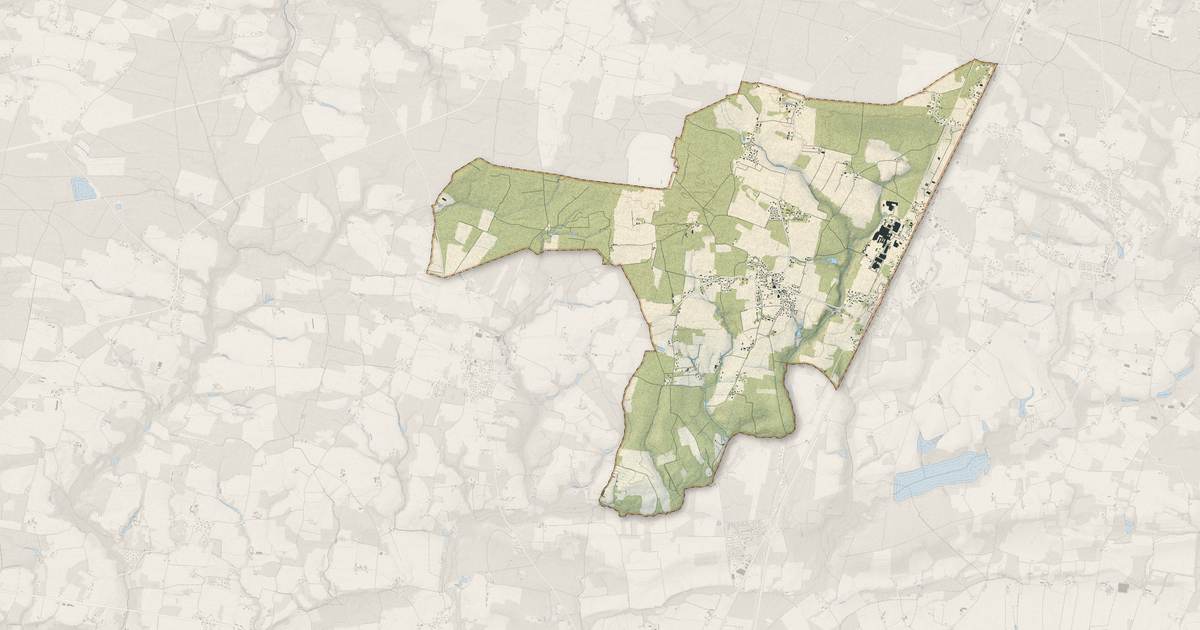 Portrait cartographique de Haut-Mauco : relief, eau, forêts, bâti et voies, calculés à partir des données de l'IGN