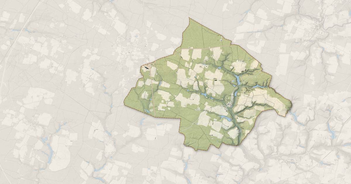 Portrait cartographique de Lacquy : relief, eau, forêts, bâti et voies, calculés à partir des données de l'IGN