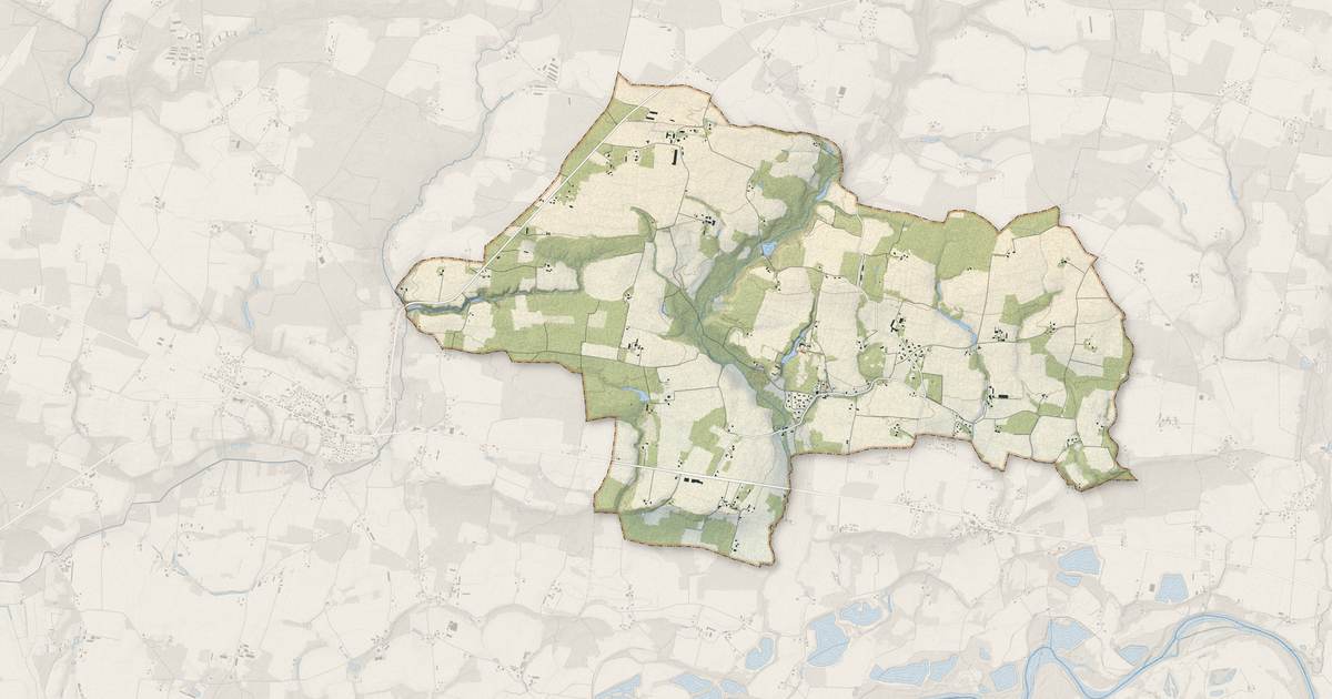 Portrait cartographique de Lamothe : relief, eau, forêts, bâti et voies, calculés à partir des données de l'IGN