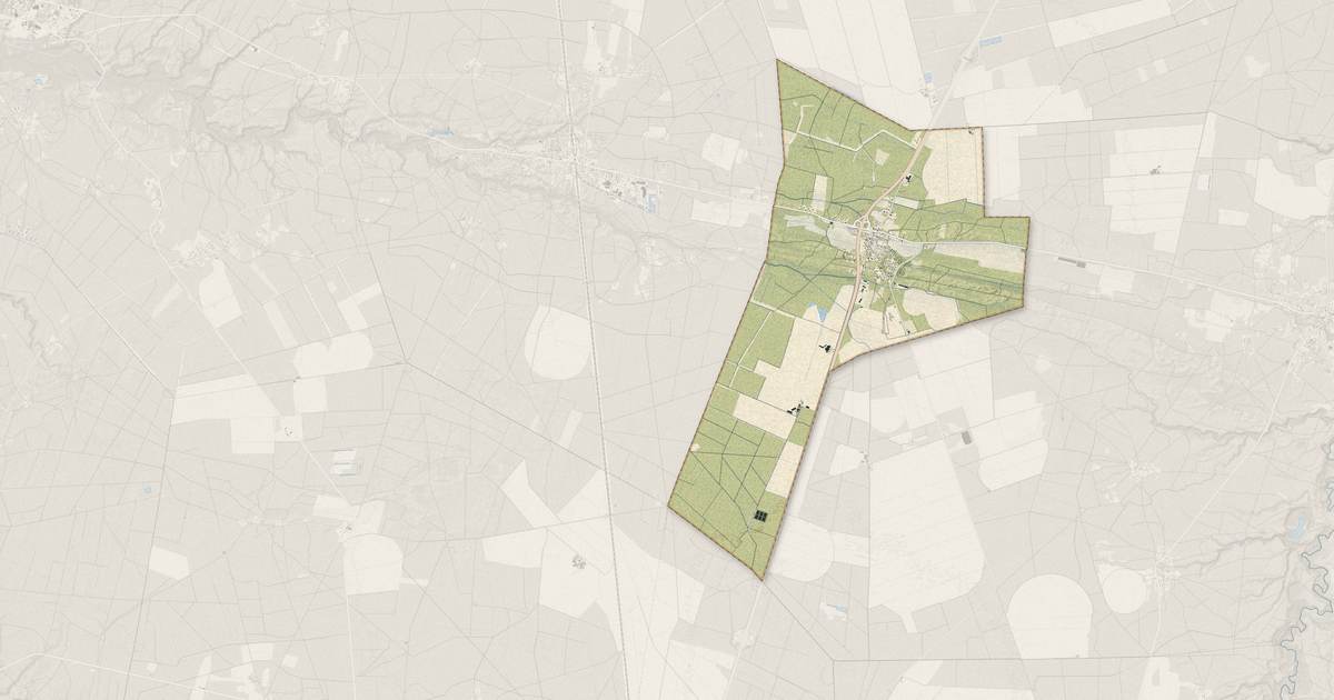 Portrait cartographique de Liposthey : relief, eau, forêts, bâti et voies, calculés à partir des données de l'IGN