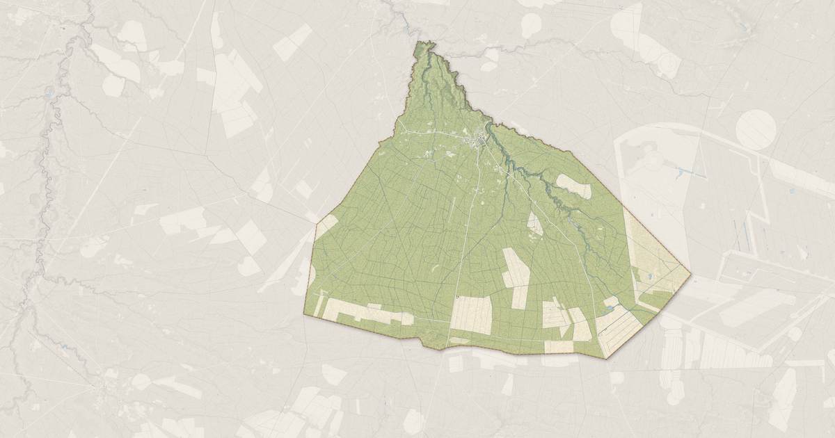 Portrait cartographique de Luxey : relief, eau, forêts, bâti et voies, calculés à partir des données de l'IGN