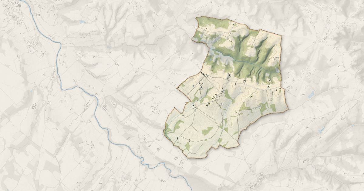 Portrait cartographique de Marpaps : relief, eau, forêts, bâti et voies, calculés à partir des données de l'IGN