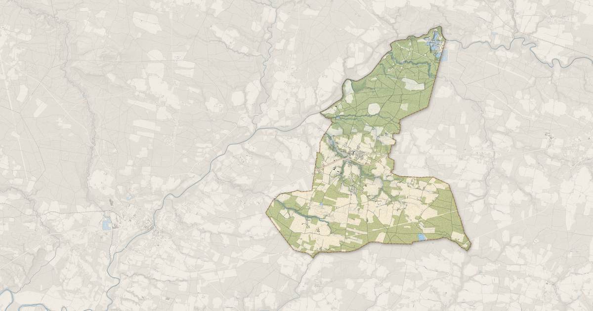 Portrait cartographique de Meilhan : relief, eau, forêts, bâti et voies, calculés à partir des données de l'IGN