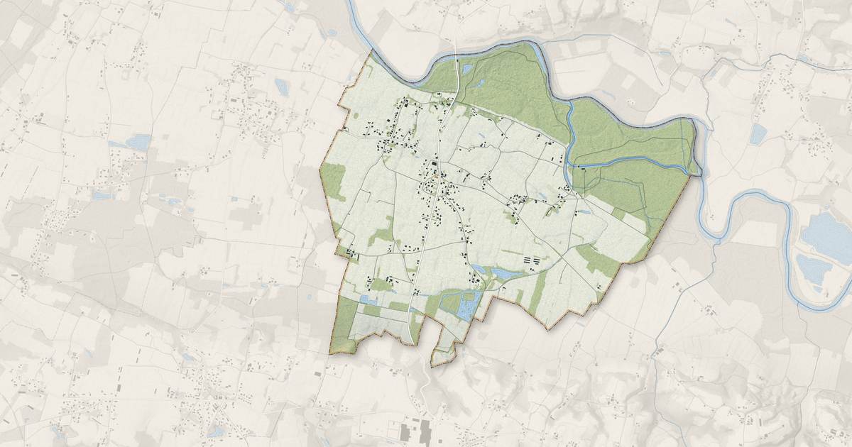Portrait cartographique de Onard : relief, eau, forêts, bâti et voies, calculés à partir des données de l'IGN