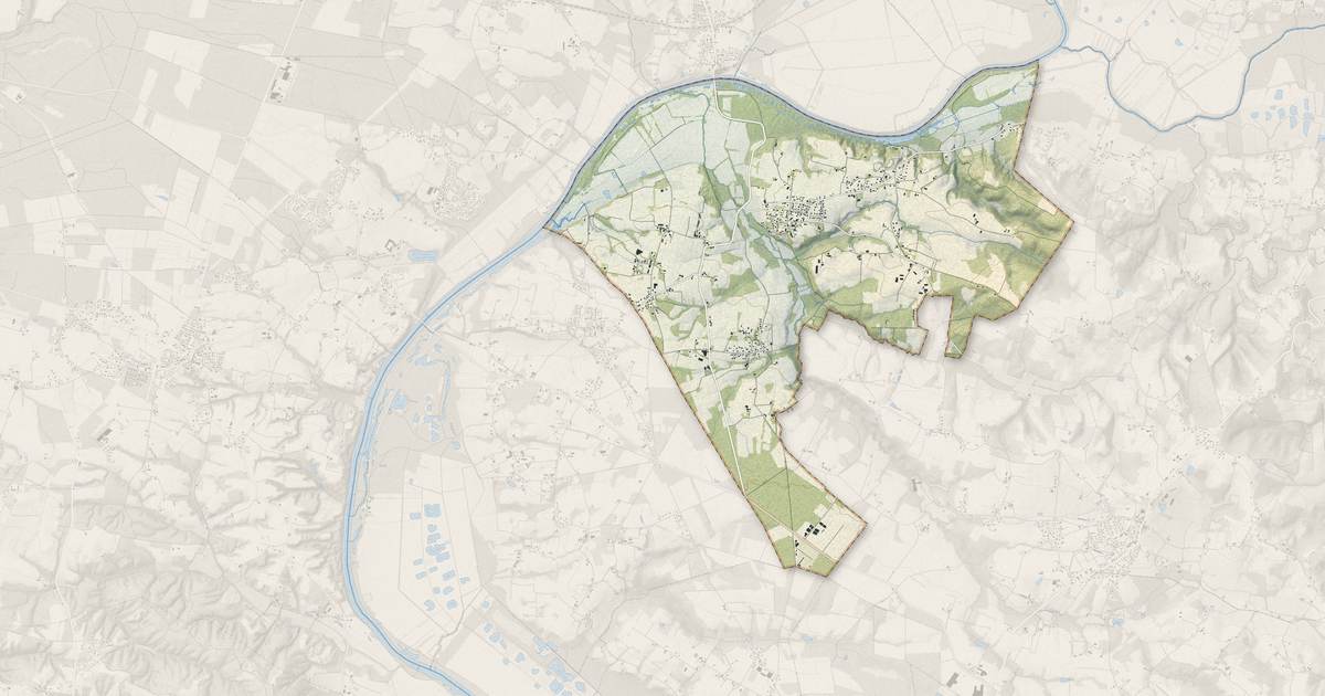 Portrait cartographique de Orist : relief, eau, forêts, bâti et voies, calculés à partir des données de l'IGN