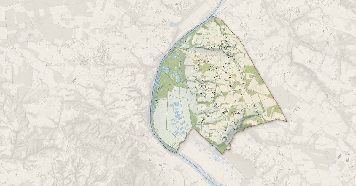 Portrait cartographique de Pey : relief, eau, forêts, bâti et voies, calculés à partir des données de l'IGN