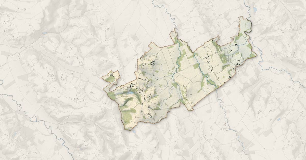 Portrait cartographique de Philondenx : relief, eau, forêts, bâti et voies, calculés à partir des données de l'IGN