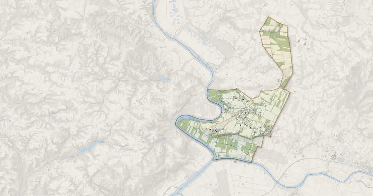 Portrait cartographique de Port-de-Lanne : relief, eau, forêts, bâti et voies, calculés à partir des données de l'IGN