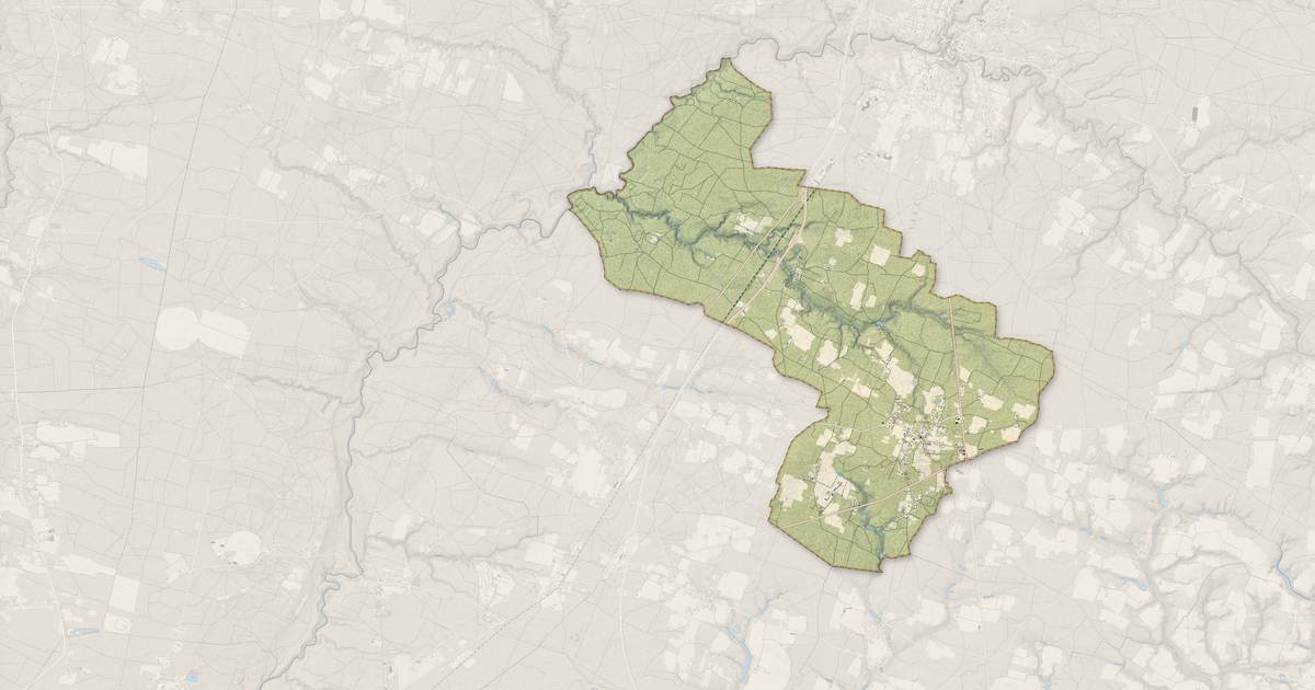 Portrait cartographique de Pouydesseaux : relief, eau, forêts, bâti et voies, calculés à partir des données de l'IGN