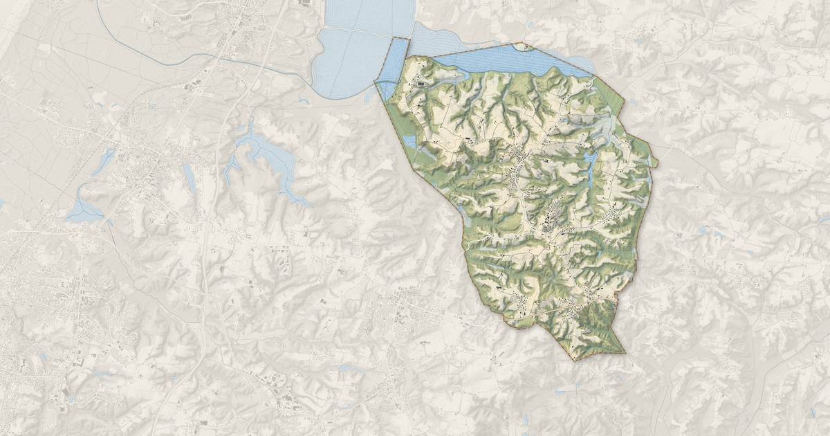 Portrait cartographique de Saint-André-de-Seignanx : relief, eau, forêts, bâti et voies, calculés à partir des données de l'IGN