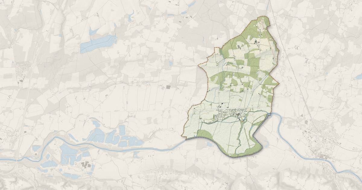 Portrait cartographique de Saint-Maurice-sur-Adour : relief, eau, forêts, bâti et voies, calculés à partir des données de l'IGN