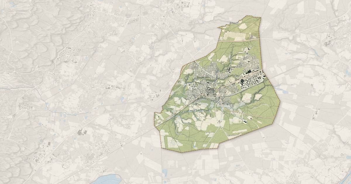 Portrait cartographique de Saint-Vincent-de-Tyrosse : relief, eau, forêts, bâti et voies, calculés à partir des données de l'IGN