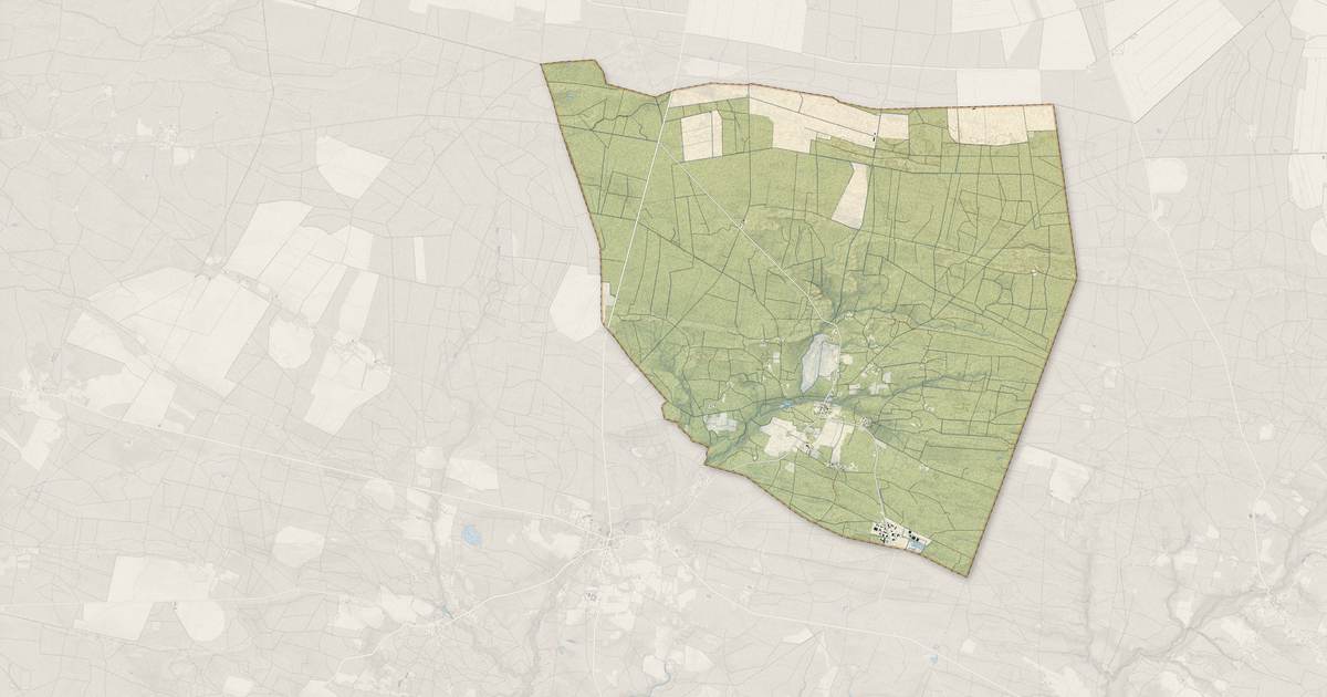 Portrait cartographique de Le Sen : relief, eau, forêts, bâti et voies, calculés à partir des données de l'IGN