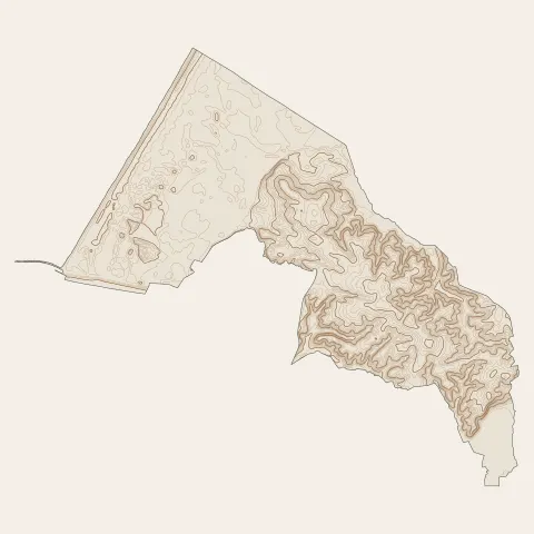 Tarnos : courbes de niveau