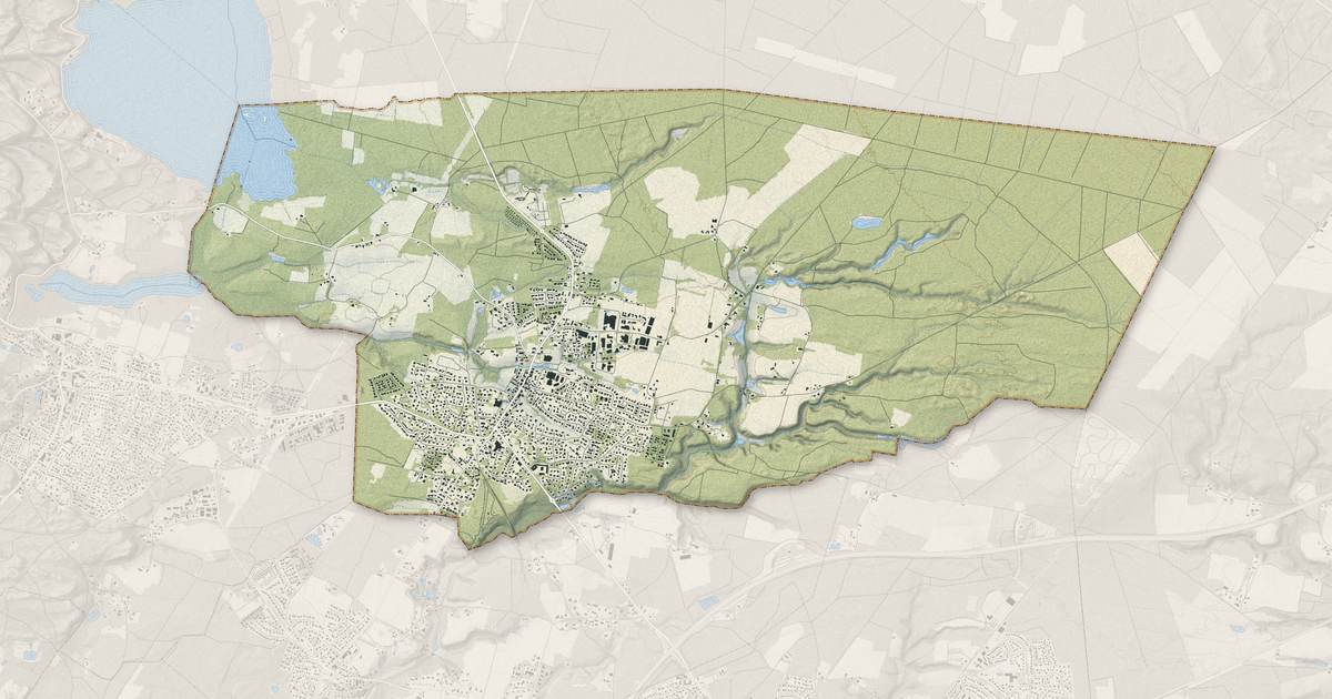 Portrait cartographique de Tosse : relief, eau, forêts, bâti et voies, calculés à partir des données de l'IGN