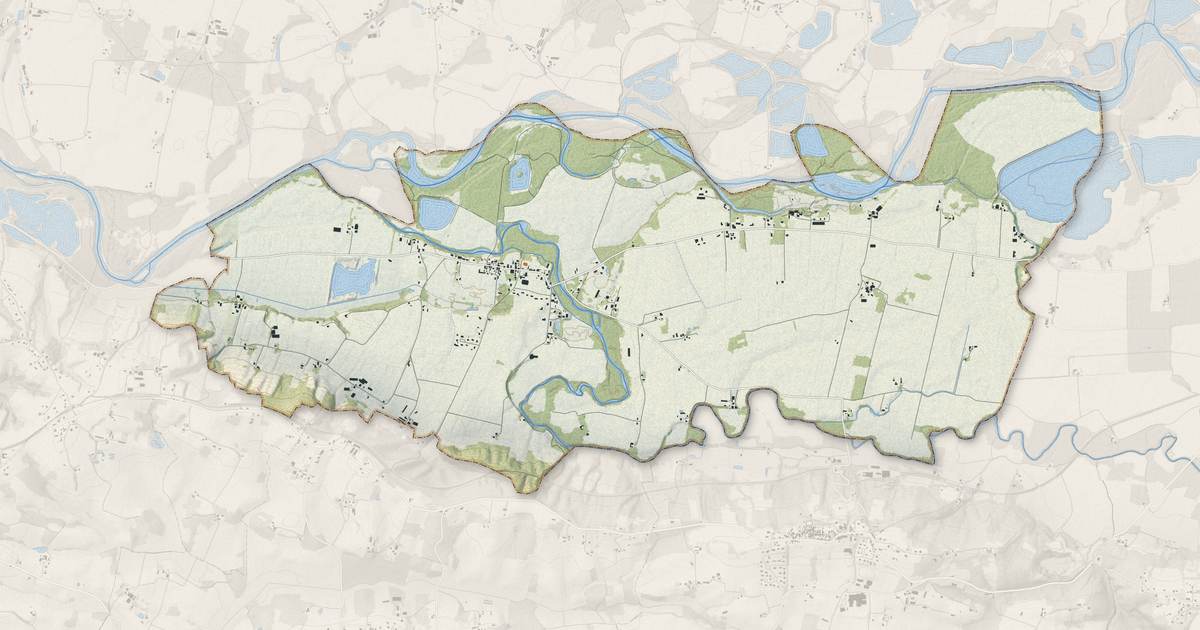 Portrait cartographique de Toulouzette : relief, eau, forêts, bâti et voies, calculés à partir des données de l'IGN