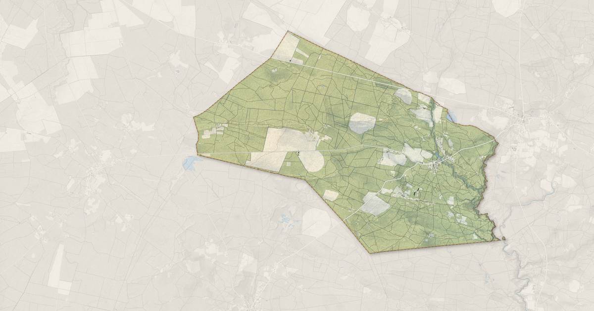 Portrait cartographique de Vert : relief, eau, forêts, bâti et voies, calculés à partir des données de l'IGN
