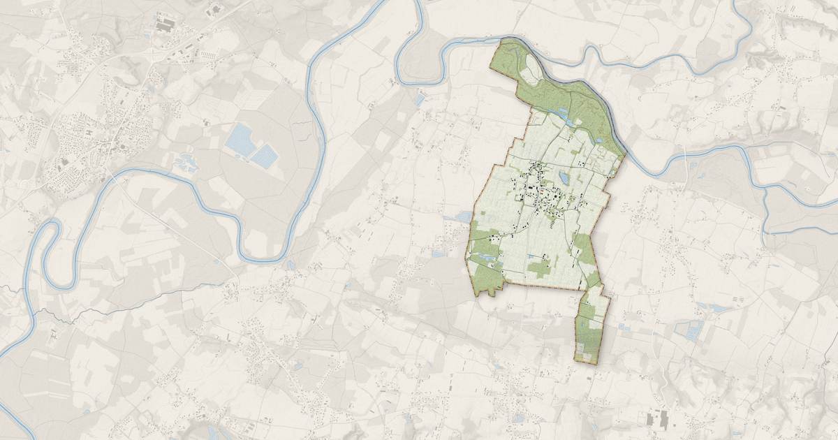 Portrait cartographique de Vicq-d'Auribat : relief, eau, forêts, bâti et voies, calculés à partir des données de l'IGN