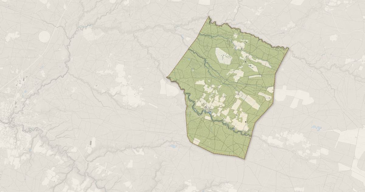 Portrait cartographique de Vielle-Soubiran : relief, eau, forêts, bâti et voies, calculés à partir des données de l'IGN