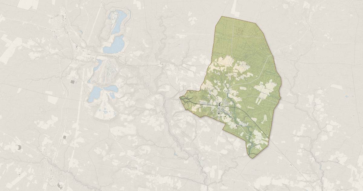 Portrait cartographique de Ygos-Saint-Saturnin : relief, eau, forêts, bâti et voies, calculés à partir des données de l'IGN