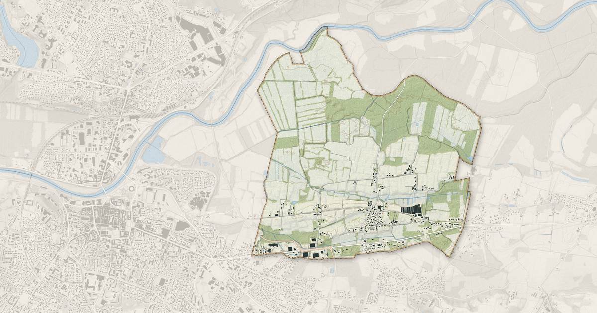 Portrait cartographique de Yzosse : relief, eau, forêts, bâti et voies, calculés à partir des données de l'IGN