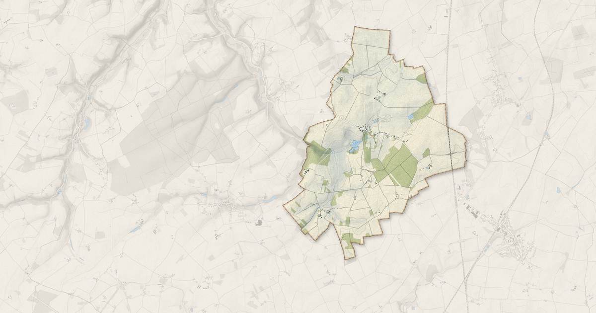 Portrait cartographique de Ambloy : relief, eau, forêts, bâti et voies, calculés à partir des données de l'IGN