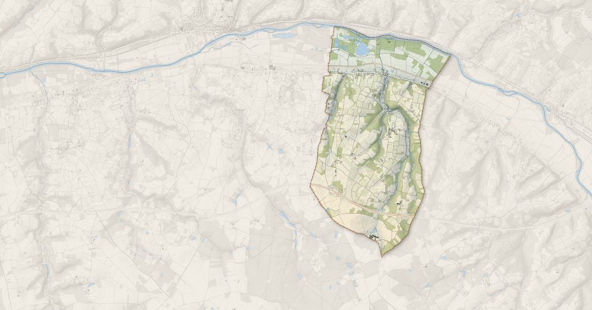 Portrait cartographique de Angé : relief, eau, forêts, bâti et voies, calculés à partir des données de l'IGN