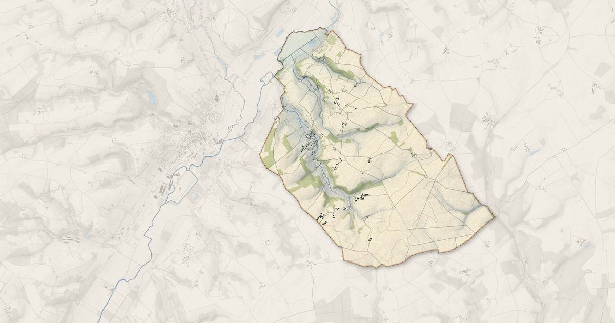 Portrait cartographique de Cellé : relief, eau, forêts, bâti et voies, calculés à partir des données de l'IGN