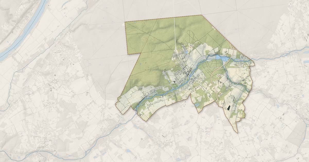 Portrait cartographique de Cellettes : relief, eau, forêts, bâti et voies, calculés à partir des données de l'IGN