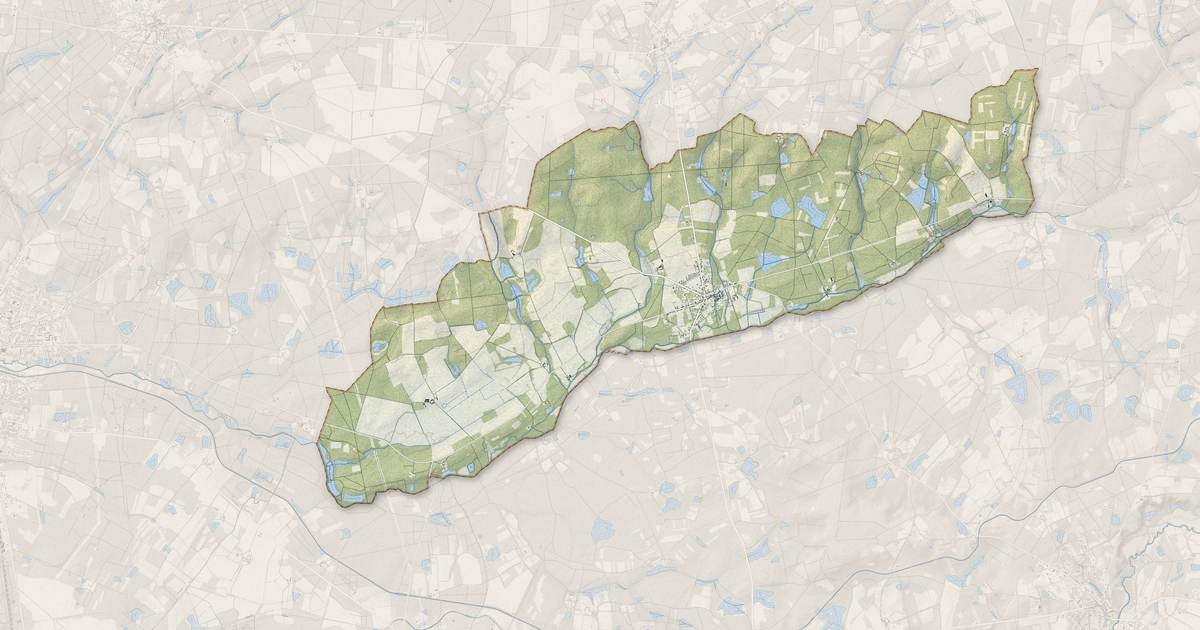 Portrait cartographique de Chaon : relief, eau, forêts, bâti et voies, calculés à partir des données de l'IGN