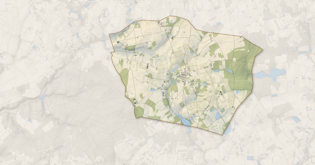 Portrait cartographique de Couddes : relief, eau, forêts, bâti et voies, calculés à partir des données de l'IGN