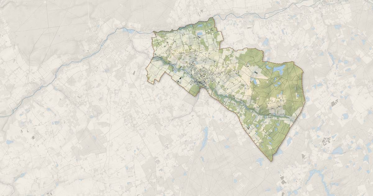 Portrait cartographique de Cour-Cheverny : relief, eau, forêts, bâti et voies, calculés à partir des données de l'IGN