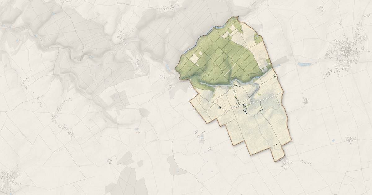 Portrait cartographique de Épiais : relief, eau, forêts, bâti et voies, calculés à partir des données de l'IGN