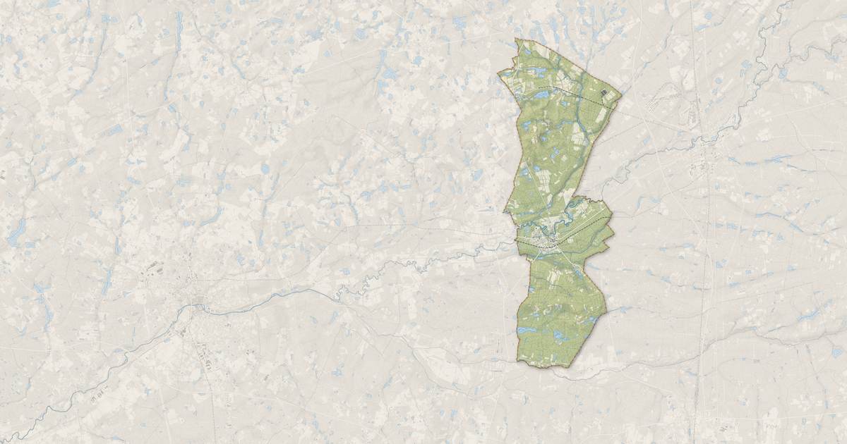 Portrait cartographique de La Ferté-Imbault : relief, eau, forêts, bâti et voies, calculés à partir des données de l'IGN