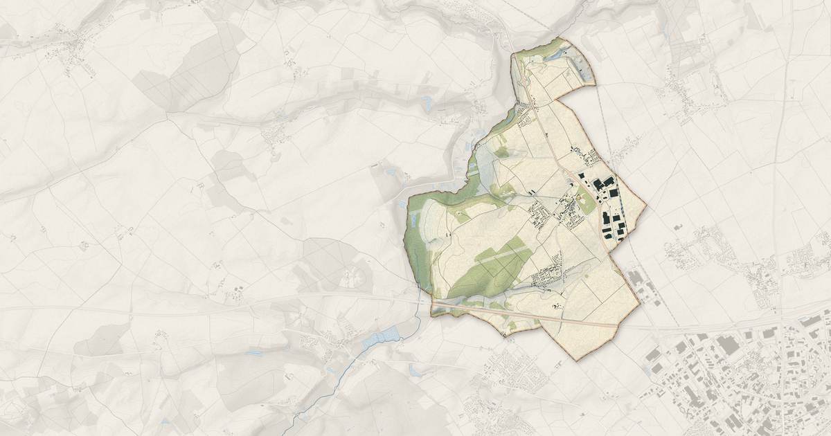 Portrait cartographique de Fossé : relief, eau, forêts, bâti et voies, calculés à partir des données de l'IGN