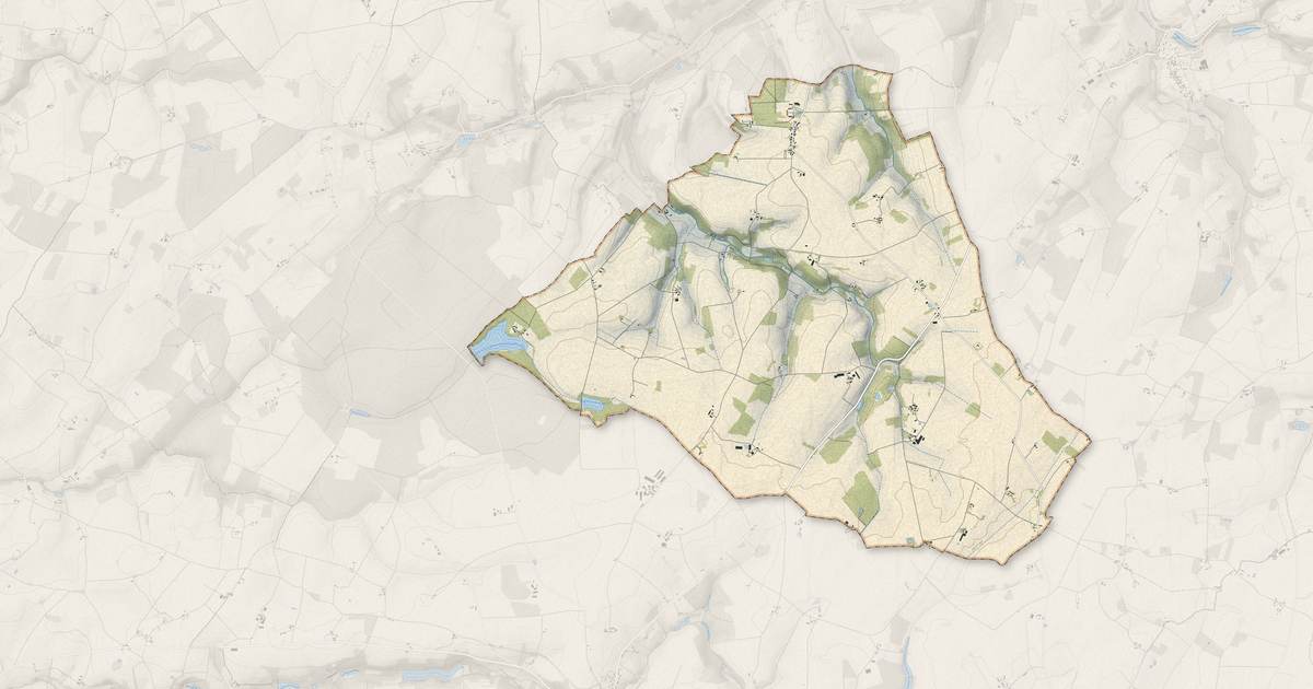 Portrait cartographique de Les Hayes : relief, eau, forêts, bâti et voies, calculés à partir des données de l'IGN