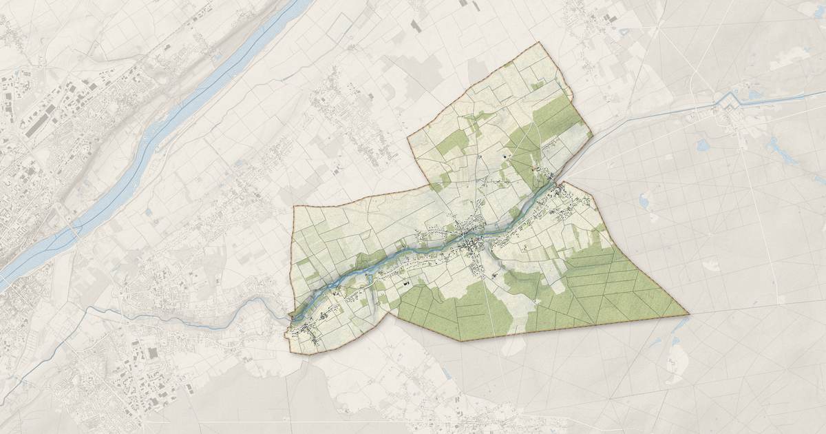 Portrait cartographique de Huisseau-sur-Cosson : relief, eau, forêts, bâti et voies, calculés à partir des données de l'IGN