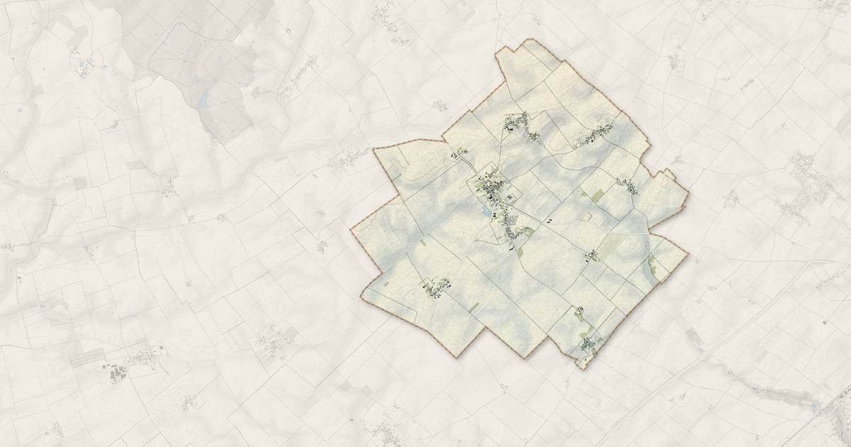 Portrait cartographique de Josnes : relief, eau, forêts, bâti et voies, calculés à partir des données de l'IGN