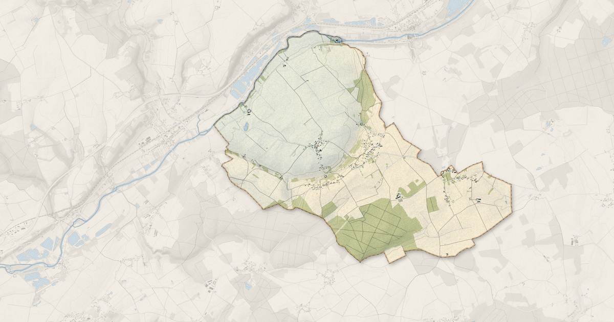 Portrait cartographique de Lignières : relief, eau, forêts, bâti et voies, calculés à partir des données de l'IGN