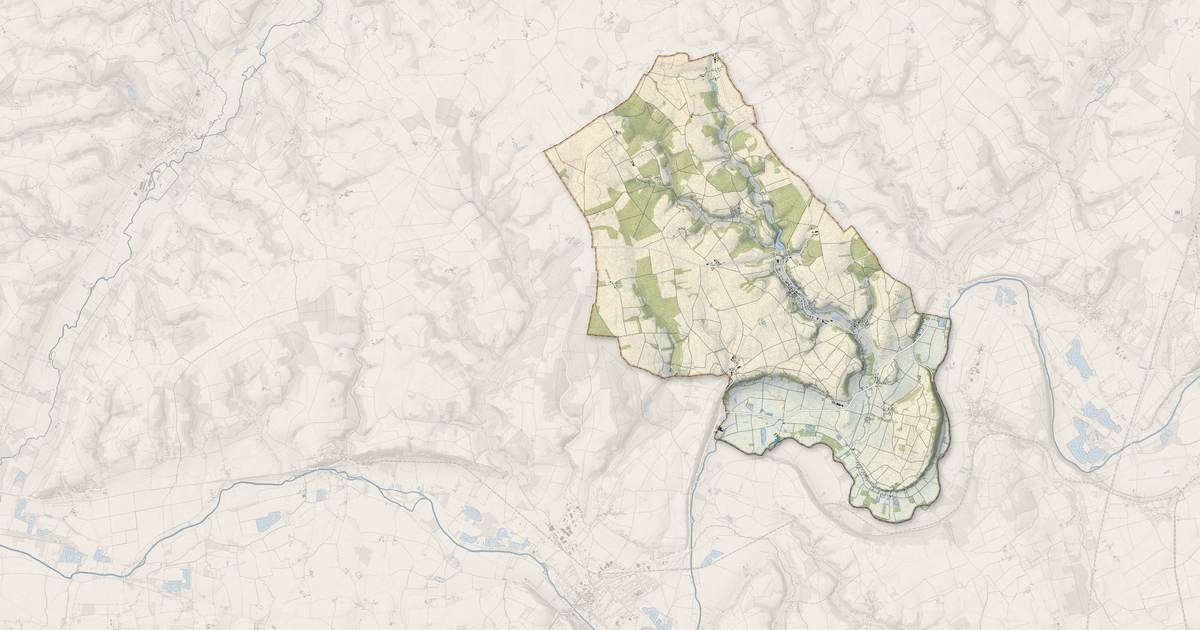 Portrait cartographique de Lunay : relief, eau, forêts, bâti et voies, calculés à partir des données de l'IGN