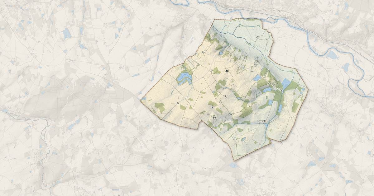 Portrait cartographique de Maray : relief, eau, forêts, bâti et voies, calculés à partir des données de l'IGN