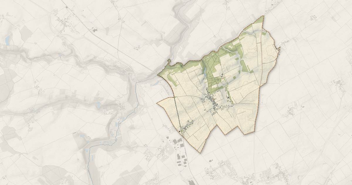 Portrait cartographique de Marolles : relief, eau, forêts, bâti et voies, calculés à partir des données de l'IGN