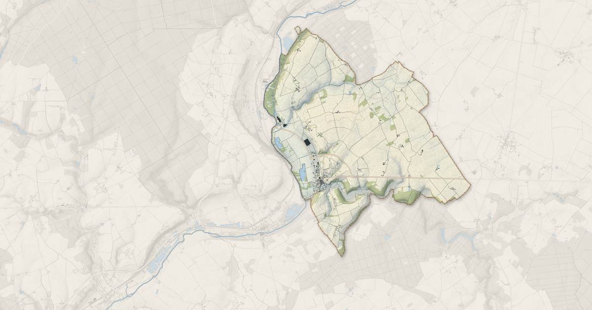 Portrait cartographique de Morée : relief, eau, forêts, bâti et voies, calculés à partir des données de l'IGN