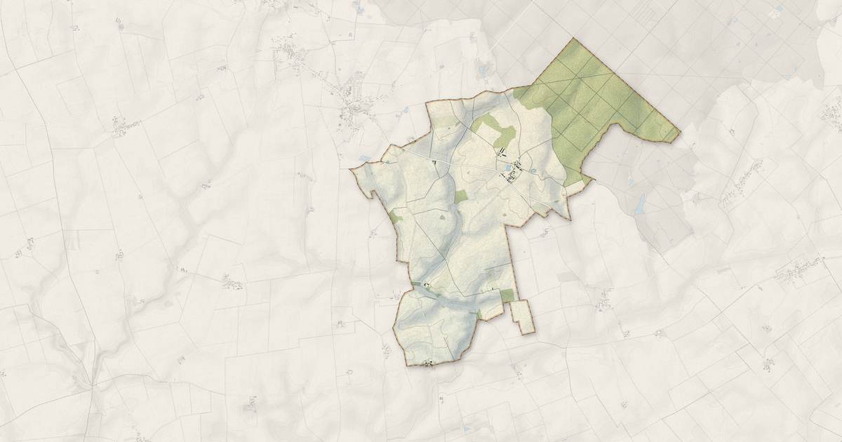 Portrait cartographique de Le Plessis-l'Échelle : relief, eau, forêts, bâti et voies, calculés à partir des données de l'IGN
